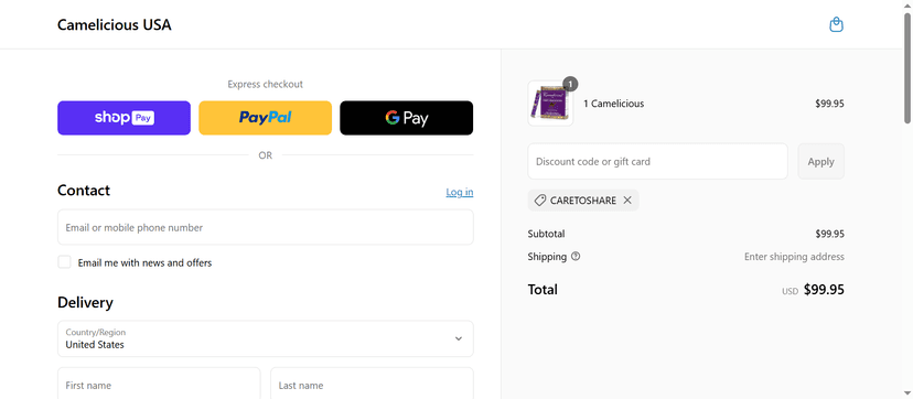 15% Off Camelicious USA Coupon Code - Enjoy Your Savings