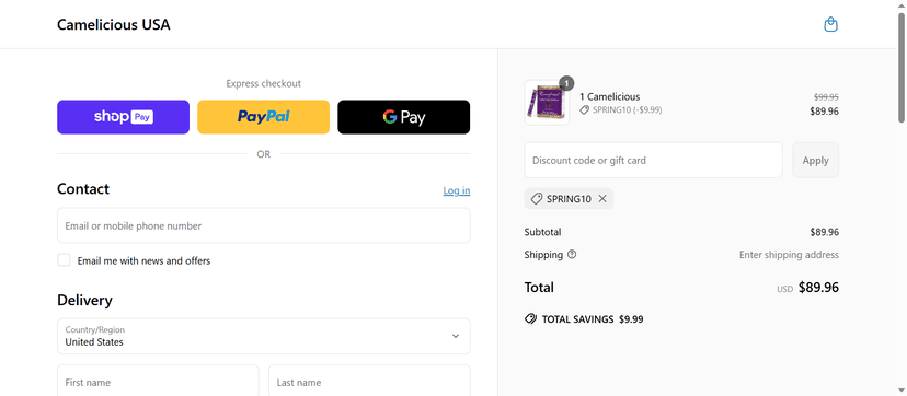 Camelicious USA Offer - 20% Off on Camel Milk Products